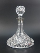 Vintage ship’s decanter cut