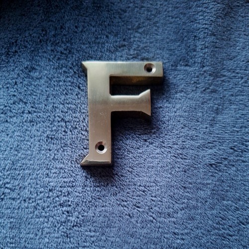 Solid brass house letter - solid,