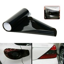 72" Car Headlight Taillight Fog Light Sticker Protector Film Vinyl Black Decorat