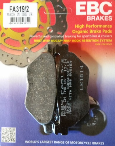 Ebc fa319 brake pads rear - pads,