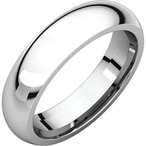 5mm solid platinum 950 dome - 4.5mm,