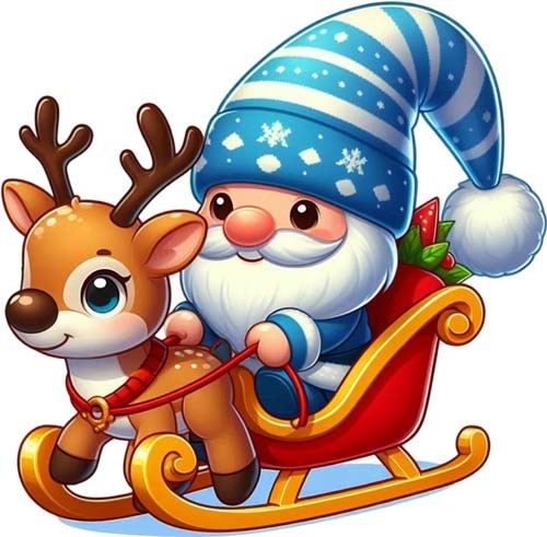 Christmas santa reindeer - christmas,