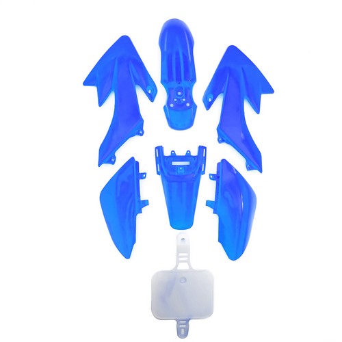 Blue pit bike plastics set - blue,
