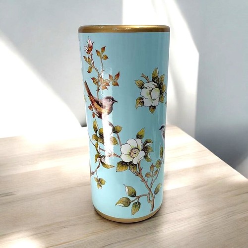 Umbrella stand ceramic blue - stand,