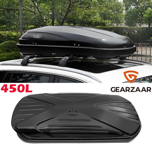450l large gloss black car - black,