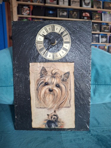 Slate clock - slate,