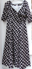 BOMBSHELL Edge of Shoulder Dress £325 - UK 10 - Katya Wildman - Hounds Tooth