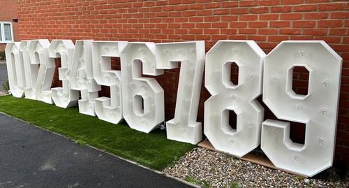 4ft marquee numbers - numbers, and