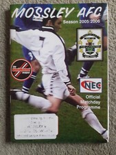 Mossley Afc V Shepshed Dynamo Football Programme Northern Premier League...