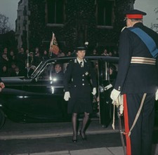 Princess Anne wearing uniform