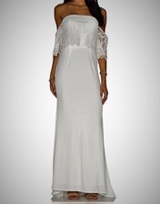 Jarlo Sabrina Ivory Dress Size