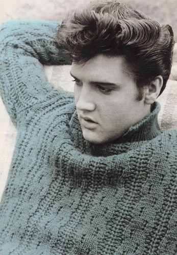 Elvis presley blue sweater - presley, in