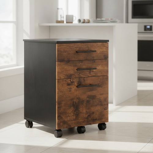 Rolling filing cabinet - rolling, 3