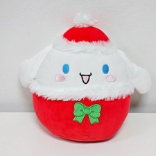 Squishmallows Sanrio Cinnamoroll Santa Christmas Plush 8"