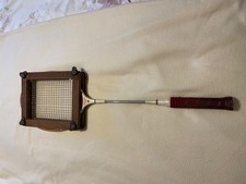 Relum Gold Cup Winner Professional Deluxe Badminton Racket Red with wooden press