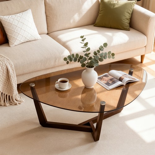 Solid rubber wood center - solid, table