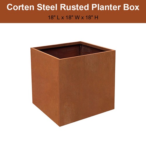 18x18x18 inch corten steel - corten,