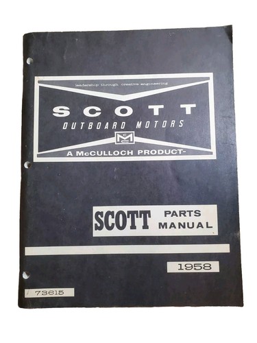 1958 scott mcculloch - mcculloch, outboard