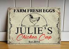 Personalised metal chicken - personalised,