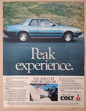 Mitsubishi Colt Sapporo Original UK Press Advert  1981