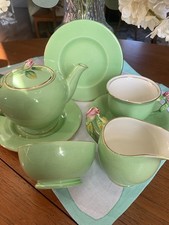 Vintage green tea set , Royal