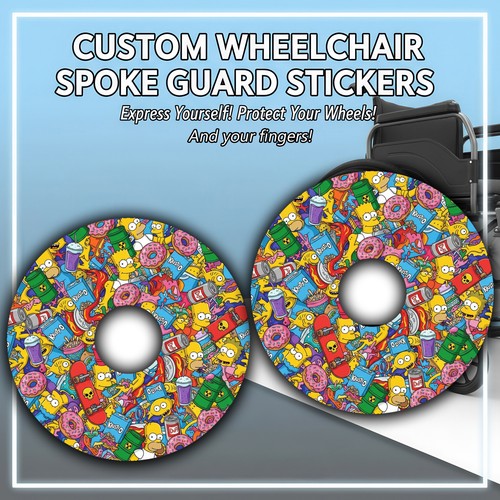 Wheelchair spoke guard sticker - spoke,