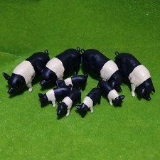 ⭐️CUSTOM BRITAINS 1:32 - Pigs - Saddleback pigs & piglets - SEE DESCRIPTION