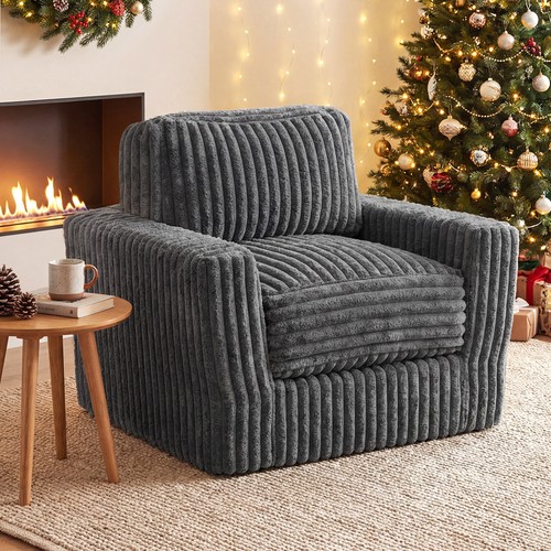 Comfy corduroy armchair single - armchair,
