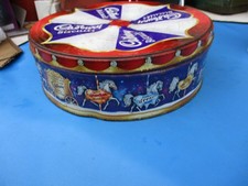 Cadbury Biscuits Tin - Fairground Carousel - Merry Go Round - Hobby Horses Tin