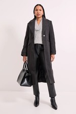 Wallis Black Coat Womens
