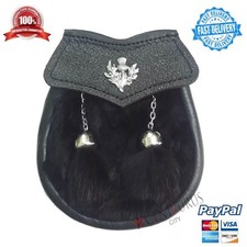 Child's Kilt Sporran Black