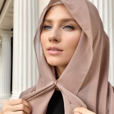 Breathable Chiffon Hijab with Magnetic Buckle Islamic Turban  For Muslim Women