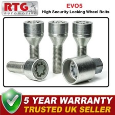 4x EVO5 Locking Bolts For Vauxhall Corsa/Combo B,C,D,E 1993-2000 (Alloy Wheels)