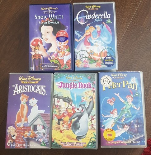 Disney vhs bundle snow - vhs, x5