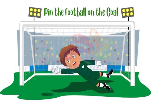 Pin the football - football, on