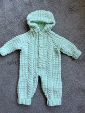 Hand Knitted Aran Pram Suit