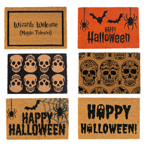 Halloween coir door mat - halloween,
