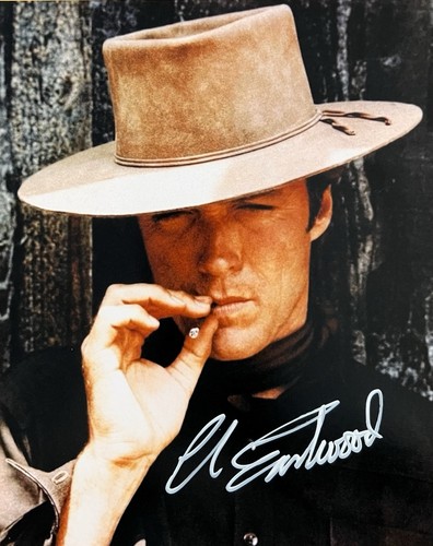Clint eastwood signed photo - signed,