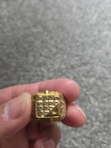 Gold pyramid signet sytle - gold, ring