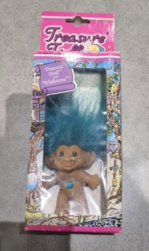 Vintage treasure troll blue