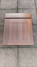 solid medium walnut shaker kitchen unit door and drawer front 600mm wide -vgc
