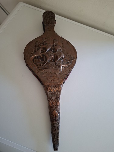 Vintage copper embossed - copper, fire