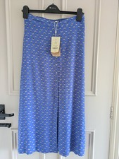 Monsoon blue floral skirt size