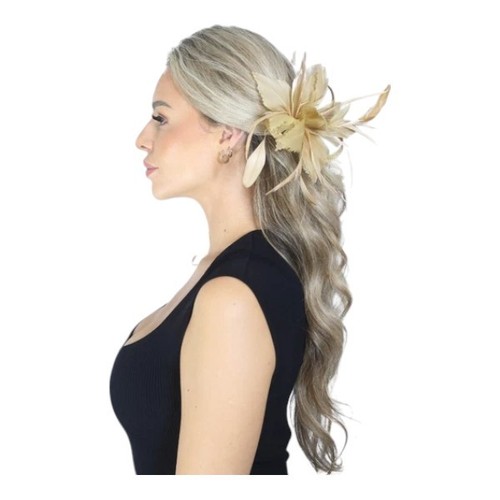 Ladies feather fascinator hair - feather,
