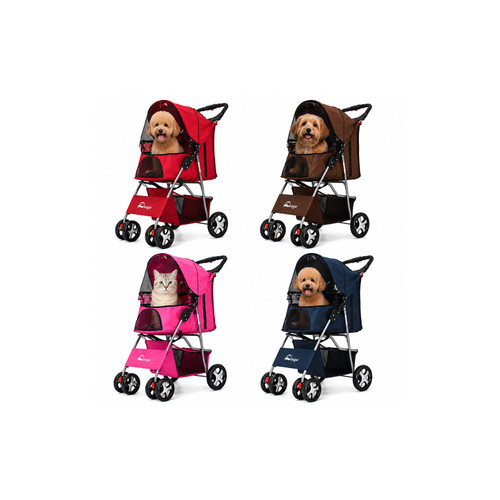 Pet stroller carrier foldable - carrier,