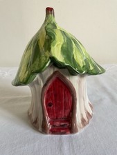 Mayco Ceramic Tree Stump Fairy House