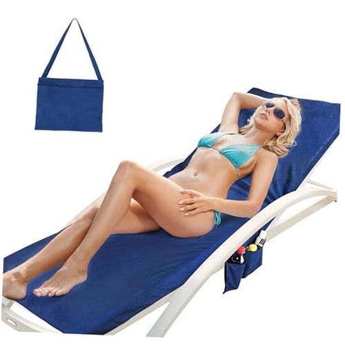 Lounge chair towel cover with - towel,