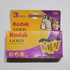 Kodak Gold 200 Film 35mm 24 Exp Triple Pack Expired 07/2013 Opened Box 