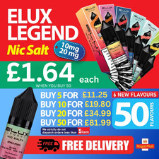Elux nic salt 10ml liquid - salt, e