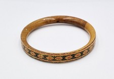 FINE VICTORIAN TREEN MICRO-MOSAIC BANGLE c1890